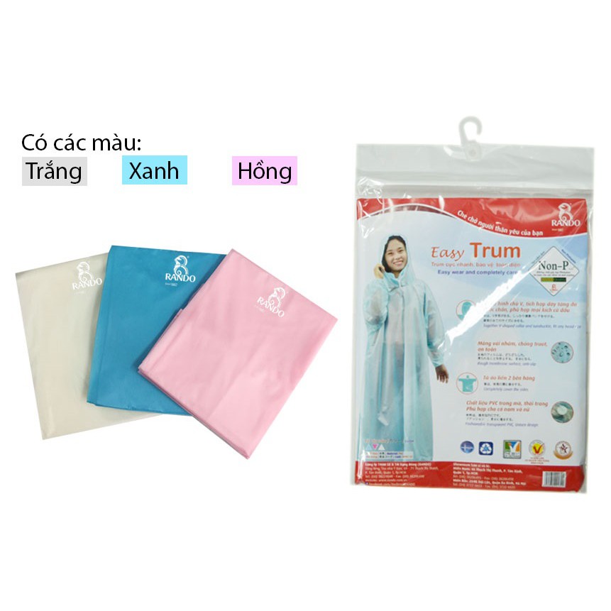 Áo Mưa Rando Easy Trum APPC-10 (Áo Mưa Đơn) | Hàng Nhật Hoàng Quân